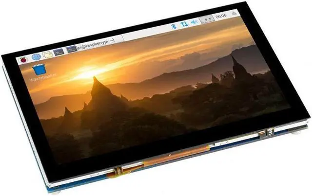 Main image of 5 Inch DSI Touchscreen for Raspberry Pi, 800×480 Capacitive LCD Display, Driver-Free, 5-Point Touch, for Pi 5/4/3B+/CM4, Supports Raspberry Pi OS, Ubuntu, Retropie, RoPieee