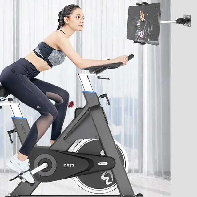 Alt view image 5 of 5 - Cuxwill Wall Mount Tablet Holder for 4-13" iPad Phone, Universal Flexible Metal Heavy Duty Wall Stand for iPad Pro 12.9 Air Mini, Samsung Tab, Kindle Fire HD, iPhone - for Kitchen, Bedroom, Warehouse