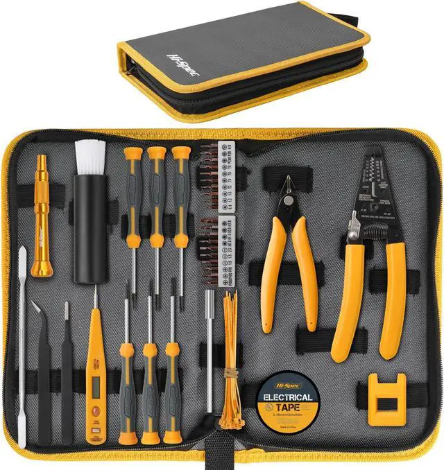 Main image of Hi-Spec 39pc Electronics Repair & Opening Tool Kit Set for Laptops, Phones, Devices, Computer & Gaming Accessories. Precision Small Screwdrivers with Pentalobe Bits for iPhones & MacBooks