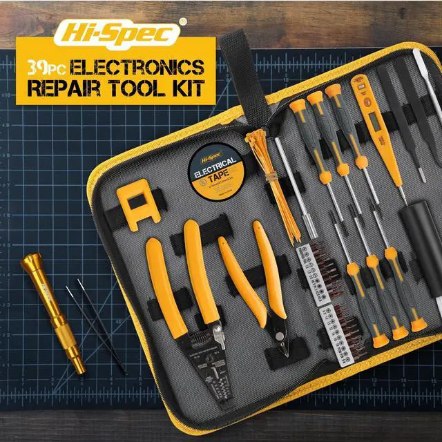 Alt view image 3 of 5 - Hi-Spec 39pc Electronics Repair & Opening Tool Kit Set for Laptops, Phones, Devices, Computer & Gaming Accessories. Precision Small Screwdrivers with Pentalobe Bits for iPhones & MacBooks