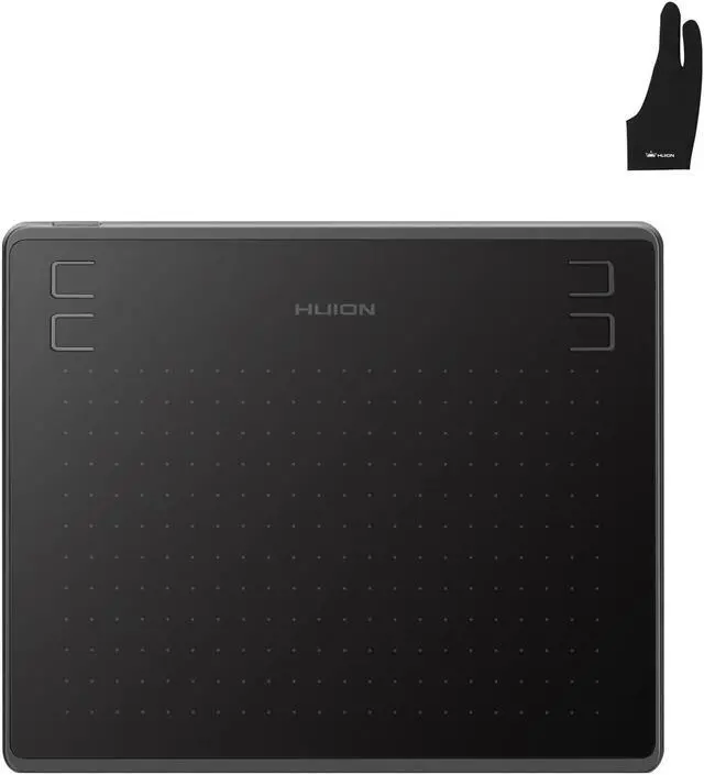 Main image of HUION HS64 Digital Drawing Tablet with Battery-Free Stylus and HUION Artist Glove for Linux, Windows, Mac and Android