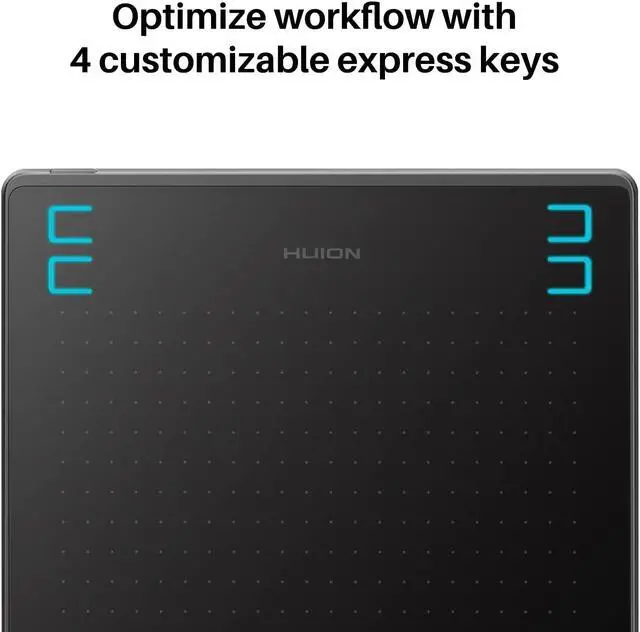 Alt view image 5 of 5 - HUION HS64 Digital Drawing Tablet with Battery-Free Stylus and HUION Artist Glove for Linux, Windows, Mac and Android