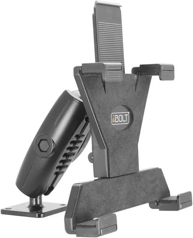 Main image of iBOLT TabDock Bizmount Metal AMPs - Heavy Duty Drill Base Mount for All 7" - 10" Tablets (iPad, Samsung Tab) for Cars, Desks, Countertops: Great for Commercial Vehicles, Trucks, and Businesses