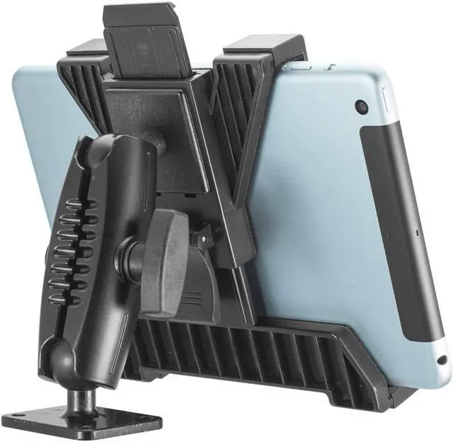 Alt view image 5 of 5 - iBOLT TabDock Bizmount Metal AMPs - Heavy Duty Drill Base Mount for All 7" - 10" Tablets (iPad, Samsung Tab) for Cars, Desks, Countertops: Great for Commercial Vehicles, Trucks, and Businesses