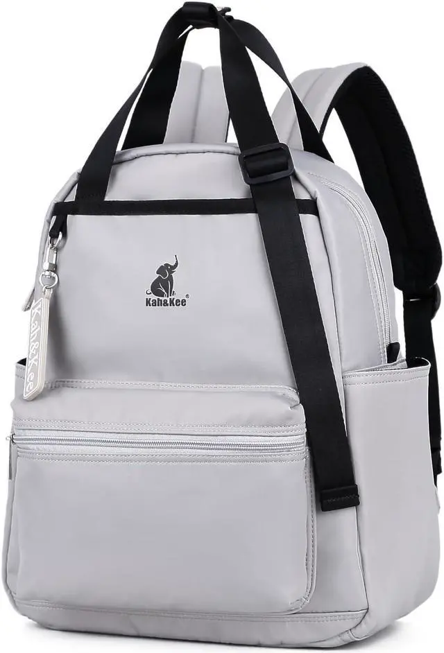 Main image of Kah&Kee Backpack Purse For Women Man Convertible Backpack Tote With Laptop Compartment 14 Inch Work Backpacks Waterproof Nurse Teacher Bag College Tote Daypack (Light Gray)