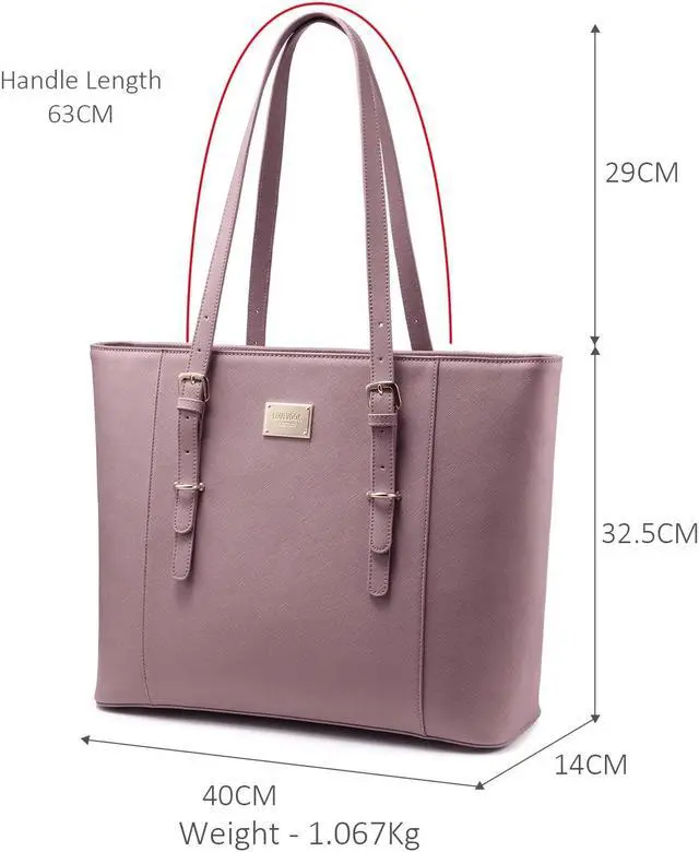 Alt view image 3 of 5 - Laptop Tote Bag for Women Cute Computer Bag Large Laptop Purse