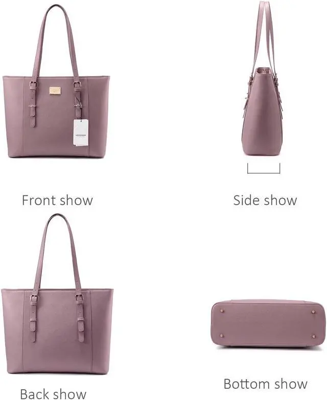 Alt view image 5 of 5 - Laptop Tote Bag for Women Cute Computer Bag Large Laptop Purse