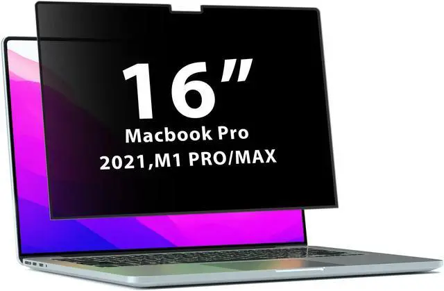 Main image of PYS Privacy Screen Macbook 16 inch, Compatible with Macbook 16.2 inch (2021-2023) [M2 Pro / M2 Max / M1 Pro / M1 Max], Anti-Spy/Bubble Free/Removable