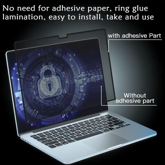 Alt view image 5 of 5 - PYS Privacy Screen Macbook 16 inch, Compatible with Macbook 16.2 inch (2021-2023) [M2 Pro / M2 Max / M1 Pro / M1 Max], Anti-Spy/Bubble Free/Removable