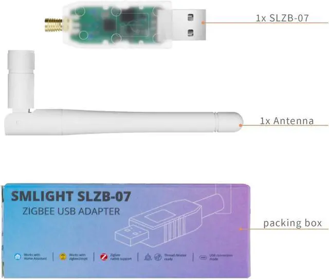 Alt view image 5 of 5 - SMLIGHT SLZB-07 Zigbee 3.0 USB Coordinator - Pre-Flashed and Ready-to-Use Zigbee Adapter for ZHA Home Assistant and Zigbee2MQTT