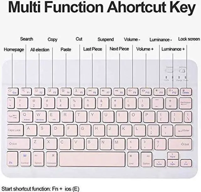 Alt view image 3 of 5 - AnMengXinLing iPad Air 5th Gen 2022 / iPad Air 4th Gen 2020 Keyboard Case + Mouse Detachable Wireless Bluetooth Keyboard Pencil Holder Slim Leather Smart Cover for 10.9 inch iPad Air 2022/2020,Pink