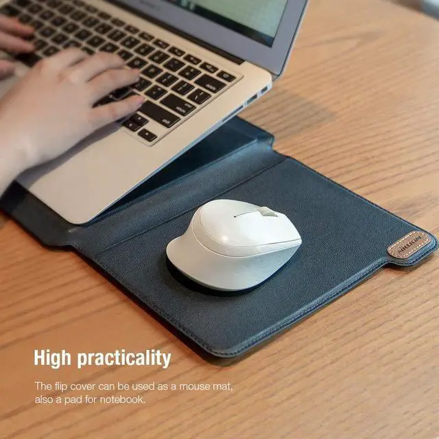 Alt view image 4 of 5 - Nillkin Laptop Sleeve 15.6 inch,MacBook Air Sleeve Case with Laptop Stand and Mouse Pad,2 Stand Modes,Slim Protective Cover for MacBook Air M4,Air 15/Pro 16,HP/Dell/Other 15''-16'' Notebook,Black
