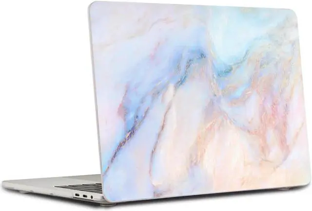 Alt view image 2 of 5 - SaharaCase - Apple MacBook Pro 16" Laptops Hybrid-Flex Arts Case with Silicone KeyPad Cover - Sleek Hard Shell, Snap-On, Anti-Slip Grip (Blue Marble)
