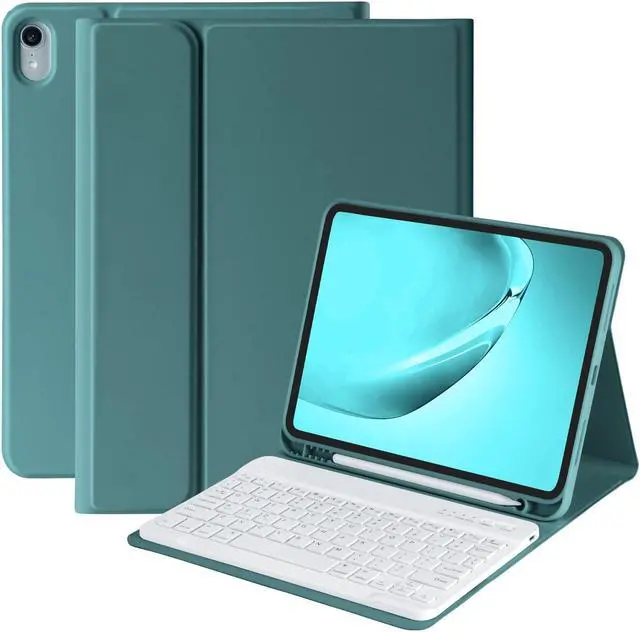 Main image of BQSS for iPad 11th 10th Generation Keyboard Case 11inch-A16 2025 & 10.9" 2022,Slim Smart Keyboard Case for iPad 11th 10th Gen 2022/2025,Detachable Wireless Keyboard,Pencil Holder Dark Green