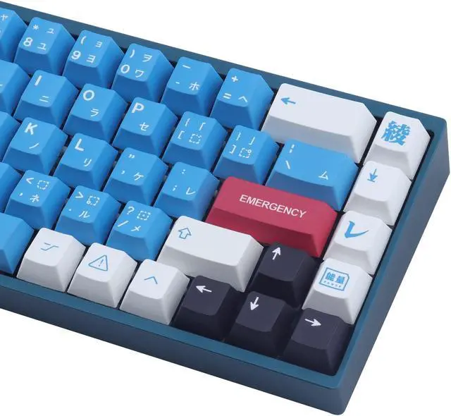 Main image of JOMKIZ PBT Keycaps, 134 Keys Dye Sublimation Cherry Profile Keycaps with 7U Spacebar Japanese Keycap Set for Cherry MX Switches US Layout Mechanical Keyboards