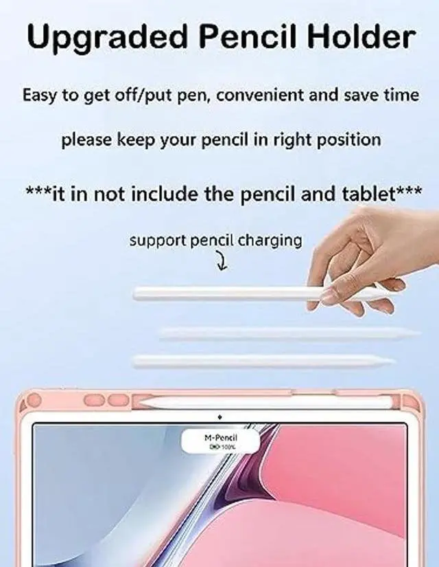 Alt view image 5 of 5 - AnMengXinLing for iPad 10th Generation Case with Keyboard,Keyboard Case with Pencil Holder,Candy Detachable Bluetooth Keyboard Folio Case for iPad 10.9" 10th Gen(2022), Pink