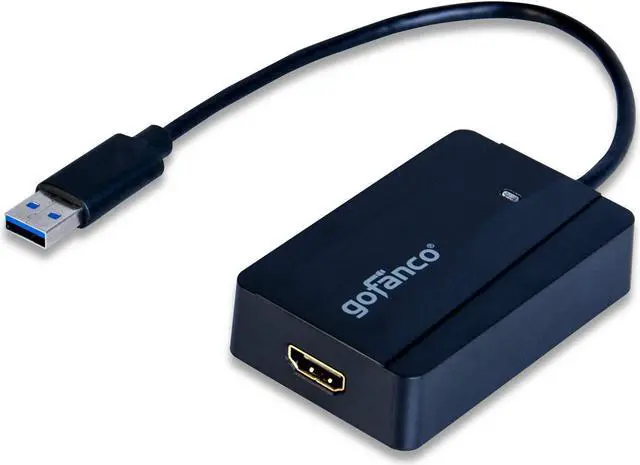 Alt view image 5 of 5 - gofanco USB 3.0 to HDMI Video Graphics Adapter for Multiple Monitors - Up to 2560x1440 for Windows and macOS, DisplayLink Chip, Includes HDMI-to-DVI Adapter, USB 3.0 Video Adapter (USB3HDMI)