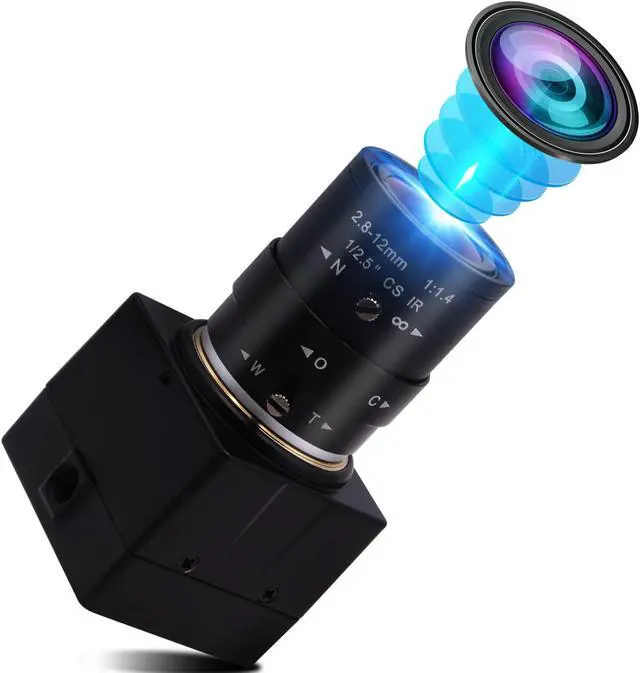 Main image of IFWATER 1080P USB Camera 2.8-12mm 4X Optical Manual Zoom Lens, 2MP USB Camera with CMOS OV2710 Sensor,High Frame Rate Streaming Teaching USB Webcam Plug and Play for OpenCV Window/Linux/Raspberry Pi
