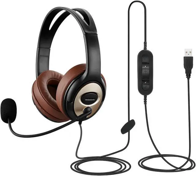 emaiker Utra Comfort USB Noise Canceling Headset with Microphone