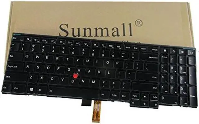 Main image of SUNMALL Laptop Keyobard Replacement with Backlit and Pointer Compatible with Lenovo ThinkPad Edge E531 E540 W540 W541 W550 W550S T540 T540P T550 L540 Series Fit P/N 0C45254 Black US Layout