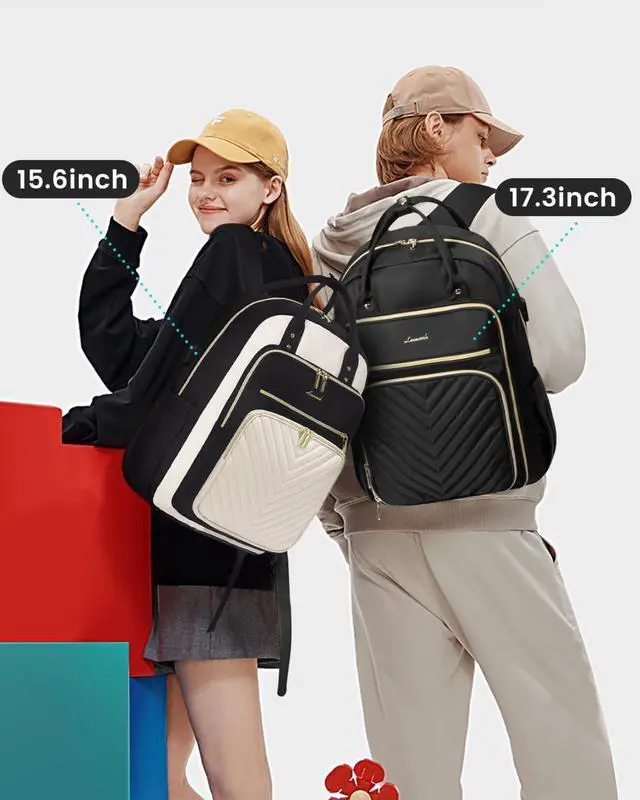Alt view image 2 of 5 - LOVEVOOK 15.6 Inch Laptop Backpack for Women,Fashion Work Travel Backpack,Waterproof Day Pack Purse for Teacher Nurse