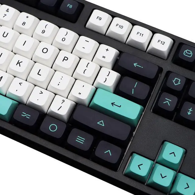 Alt view image 4 of 5 - MOLGRIA Light Cyan Keycaps 129 Set for Mechanical Keyboard, Custom PBT XDA Profile Key Caps with Keycap Puller for Gateron Kailh Cherry MX Switch 104/84/74/68/64/61 ANSI/ISO Keyboard