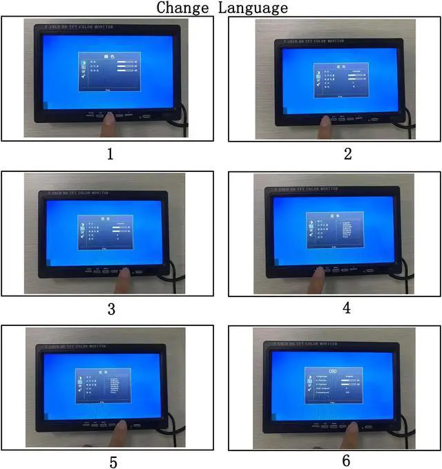 Alt view image 3 of 5 - Yasoca 7 Inch Monitor HDMI - 1024x600 HD TFT LCD Screen Display AV VGA Input Built in Speaker for Raspberry Pi 3 Model B+ 3B CCTV Computer PC DVR Car