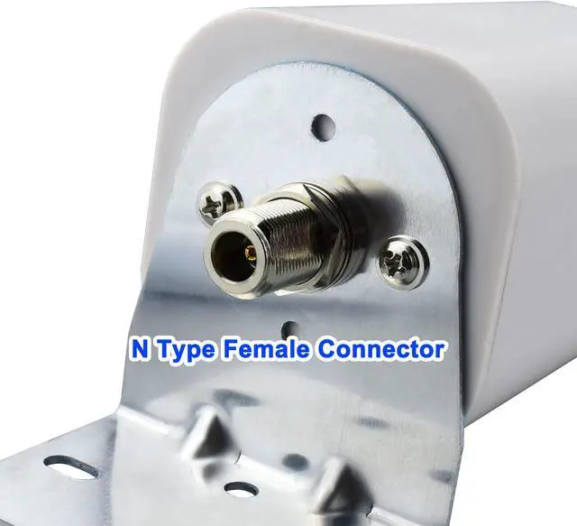 Alt view image 2 of 5 - YOTENKO 4G LTE 5G Antenna High Gain 10 dBi Omni-Directional Outdoor Antenna with N Female Connector Pole/Wall Mount for Verizon, AT&T, T-Mobile