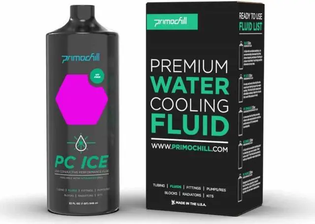 Alt view image 2 of 2 - PrimoChill Ice - Low-Conductive Computer Watercooling Fluid (32 oz.) - UV Pink