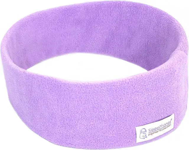 Main image of SleepPhones Wireless Sleep Headphones by AcousticSheep V8 | 24-Hour Battery | Original and Most Comfortable Bluetooth Headphones for Sleeping (Medium, Quiet Lavender Fleece)