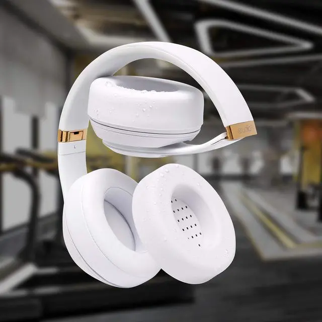 Alt view image 4 of 5 - WC SweatZ and BandZ Protective Sweat Cover & Headband Cover Bundle for Beats Studio Headphones by Wicked Cushions | White