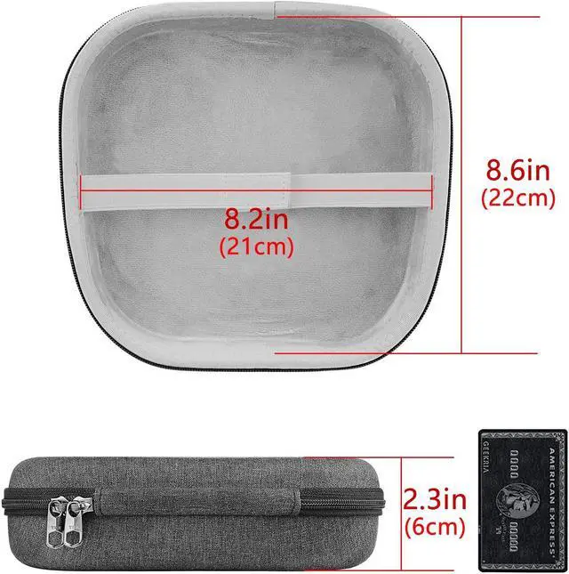 Alt view image 4 of 5 - Geekria Shield Headphones Case Compatible with HyperX Cloud Stinger S, Cloud Stinger PS4, Cloud Flight Gaming Case, Replacement Hard Shell Travel Carrying Bag with Cable Storage (Dark Grey)