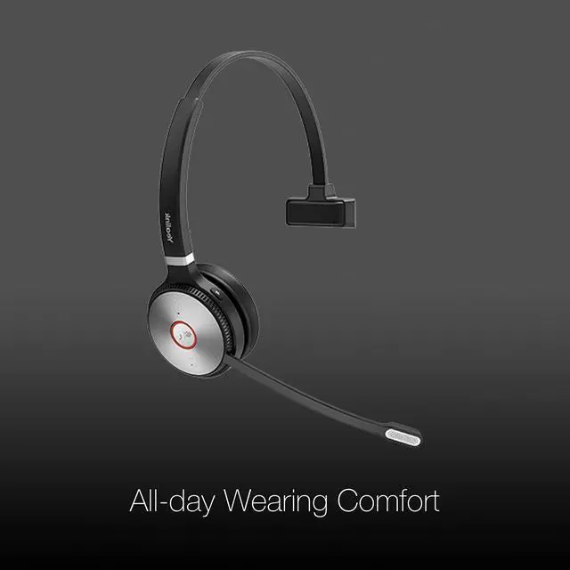 Alt view image 2 of 5 - Yealink WH62 Wireless Headphones with Mic, Connects Deskphone and Laptop, Easy to Use Work from Home Office Apps Compatibility - Teams, Zoom, RingCentral, 8x8, Vonage, Microfiber Included