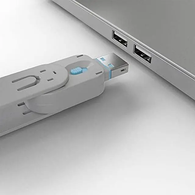 Alt view image 5 of 5 - Lindy USB Port Blocker - Pack of 4, Blue (40452)