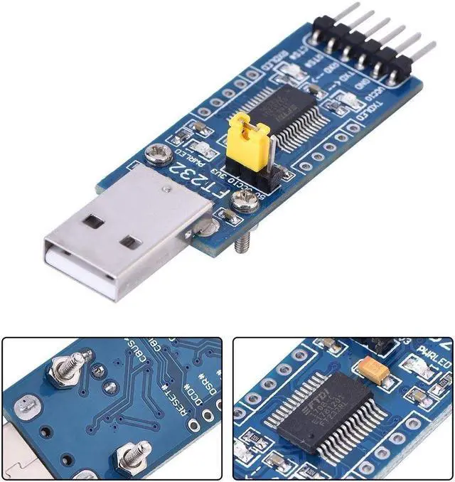 Alt view image 4 of 5 - Yosoo FT232 USB UART Board (Type A) USB to Serial TTL FT232RL Converter Module
