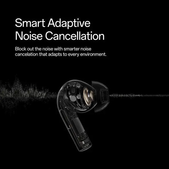 Alt view image 4 of 5 - OnePlus Buds 3, Splendid Blue, Deep Bass, ANC, Immersive Sound, Up to 44 Hour Playtime with Charging case, Bluetooth 5.3