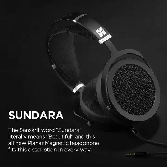 Alt view image 2 of 5 - HIFIMAN SUNDARA Over-Ear Full-Size Planar Magnetic HiFi Stereo Wired Headphones for Studio&Audiophiles (Black)