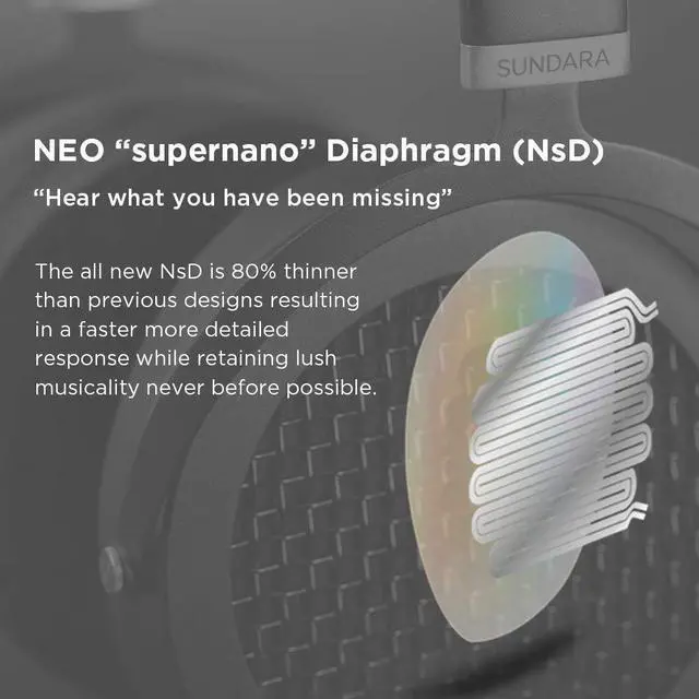Alt view image 3 of 5 - HIFIMAN SUNDARA Over-Ear Full-Size Planar Magnetic HiFi Stereo Wired Headphones for Studio&Audiophiles (Black)