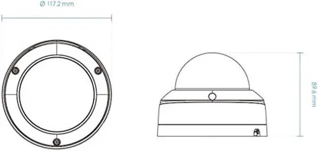 Alt view image 2 of 3 - Vivotek FD9380-H 5MP IR Outdoor Network Dome Camera with 2.8 mm Fixed Lens