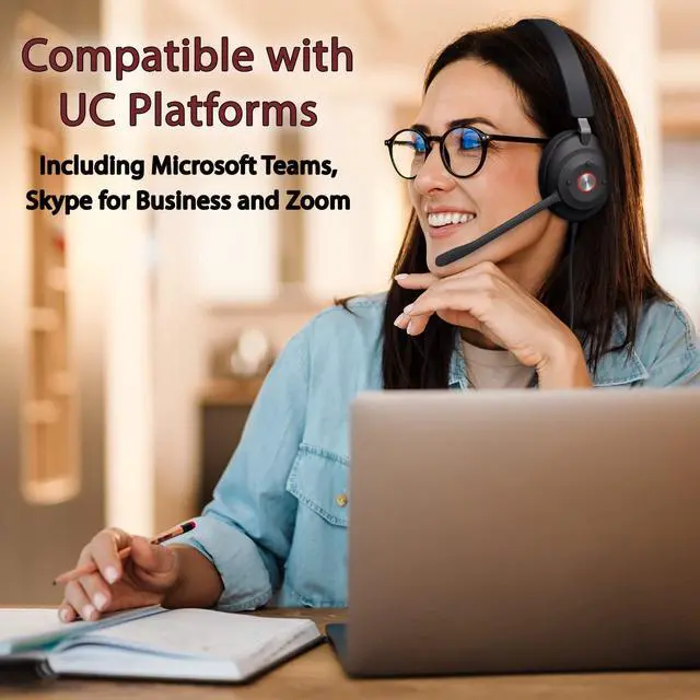 Alt view image 2 of 5 - Cyber Acoustics CA Essential USB Headset (HS-2000) - Professional Headset for Calls & Music, All-Day Comfort, Integrated Ear Cup Controls, Optimized for UC Platforms