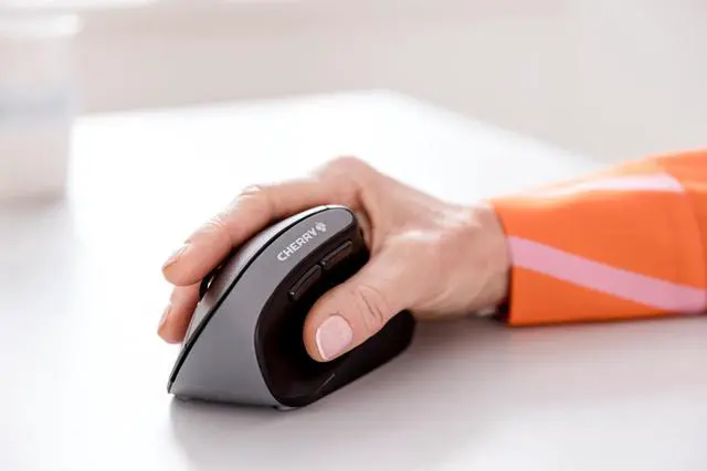 Alt view image 5 of 5 - CHERRY MW4500 Wireless Vertical Ergonomic Optical Mouse, up to 1200 DPI, 6 Buttons and Scroll Wheel For Laptop, PC, Desktop or Mac. Right Handed.