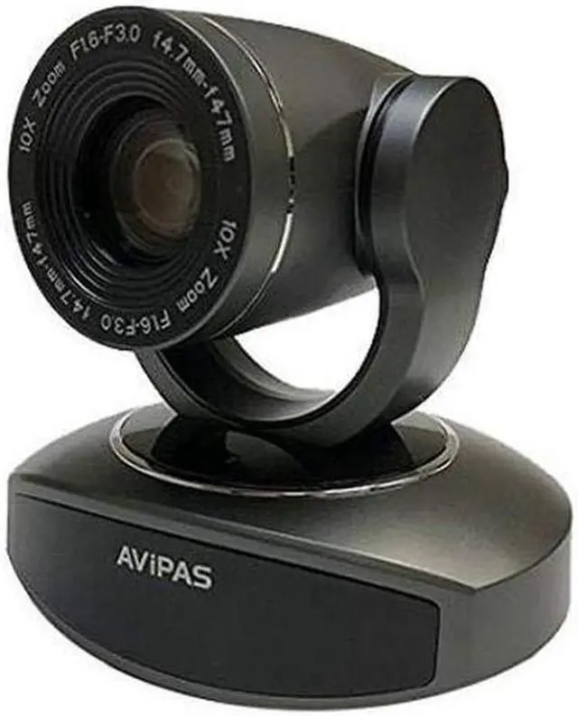 Main image of AVIPAS AV-1081G 10x HDMI PTZ Camera with IP Live Streaming - Dark Grey