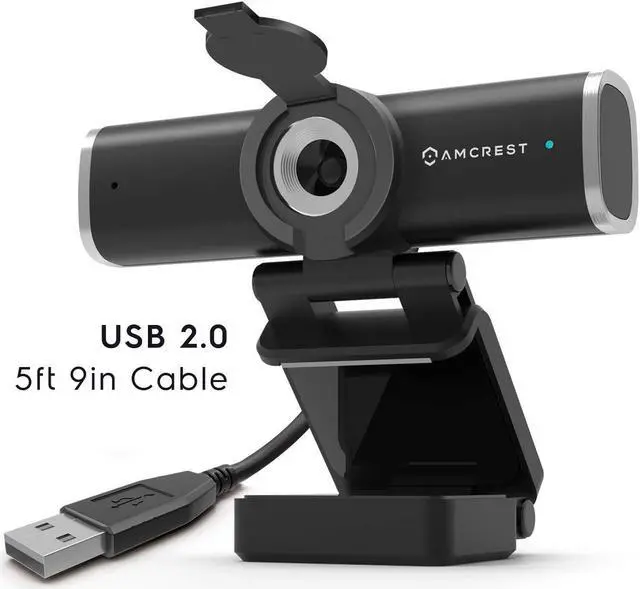 Alt view image 5 of 5 - Amcrest 1080P Webcam with Microphone for Desktop, Web Cam Computer Camera, Streaming HD USB Web Camera for Laptop & PC with Privacy Cover, Wide Angle Lens, Superior Low Light (AWC195-B)
