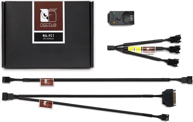 Alt view image 3 of 4 - Noctua NA-FC1, 4-Pin PWM Fan Controller (Black)