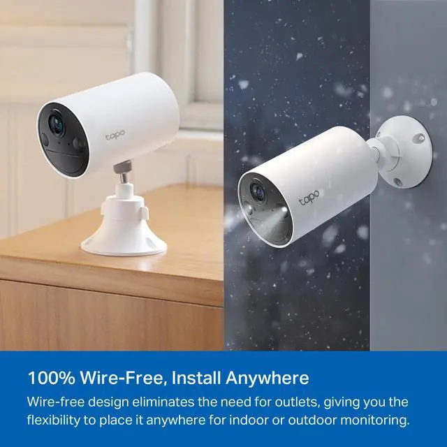 Alt view image 3 of 5 - TP-Link  Wireless Outdoor Security Camera, 1080P, Up to 180 Days of Battery Life, Free Person Detection, SD/Cloud Storage, Spotlight Color Night Vision, No Hub Needed, Works w/Alexa, Tapo C402