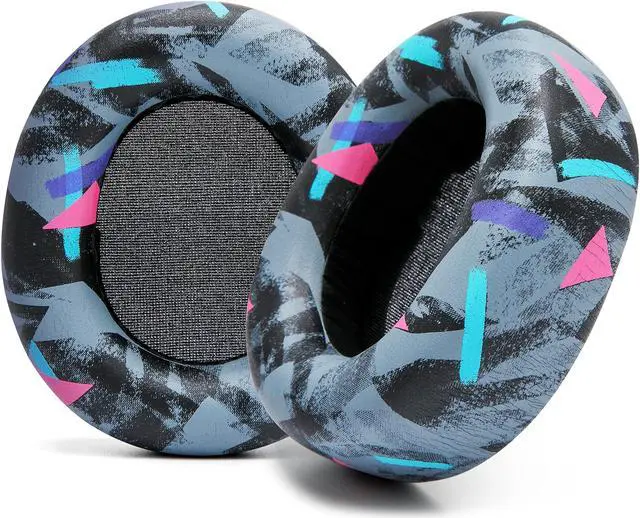 Main image of WC Upgraded Replacement Earpads for Steelseries Arctis Nova Pro Wireless Made by Wicked Cushions | Improved Durability, Thickness, Softer Leather, and Sound Isolation | 90's Black
