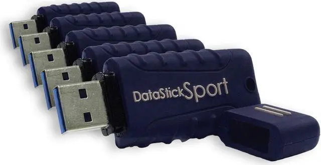 Main image of Centon DataStick Sport USB 3.0 Flash Drive 16GB x 5, Navy Blue (S1-U3W2-16G-5B)