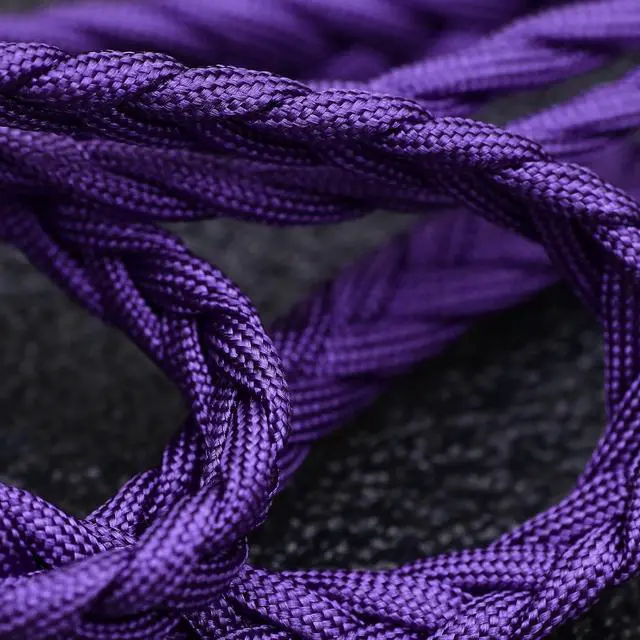 Alt view image 2 of 4 - Linsoul Tripowin GranVia Upgraded OFC High Purity Headphone Audio Replacement Cable (2.5mm Plug, Dual 3.5mm, 1.5m Length, Purple)