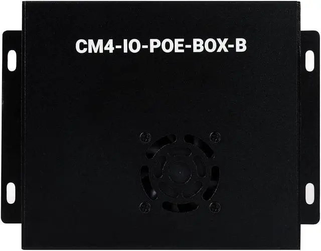 Alt view image 3 of 5 - Waveshare PoE Mini-Computer (Type B) Based On Raspberry Pi Compute Module 4 (NOT Included) Metal Case with Cooling Fan Waveshare CM4 PoE IO Board (B) Inside