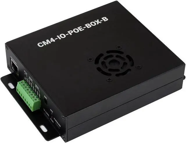 Main image of Waveshare PoE Mini-Computer (Type B) Based On Raspberry Pi Compute Module 4 (NOT Included) Metal Case with Cooling Fan Waveshare CM4 PoE IO Board (B) Inside